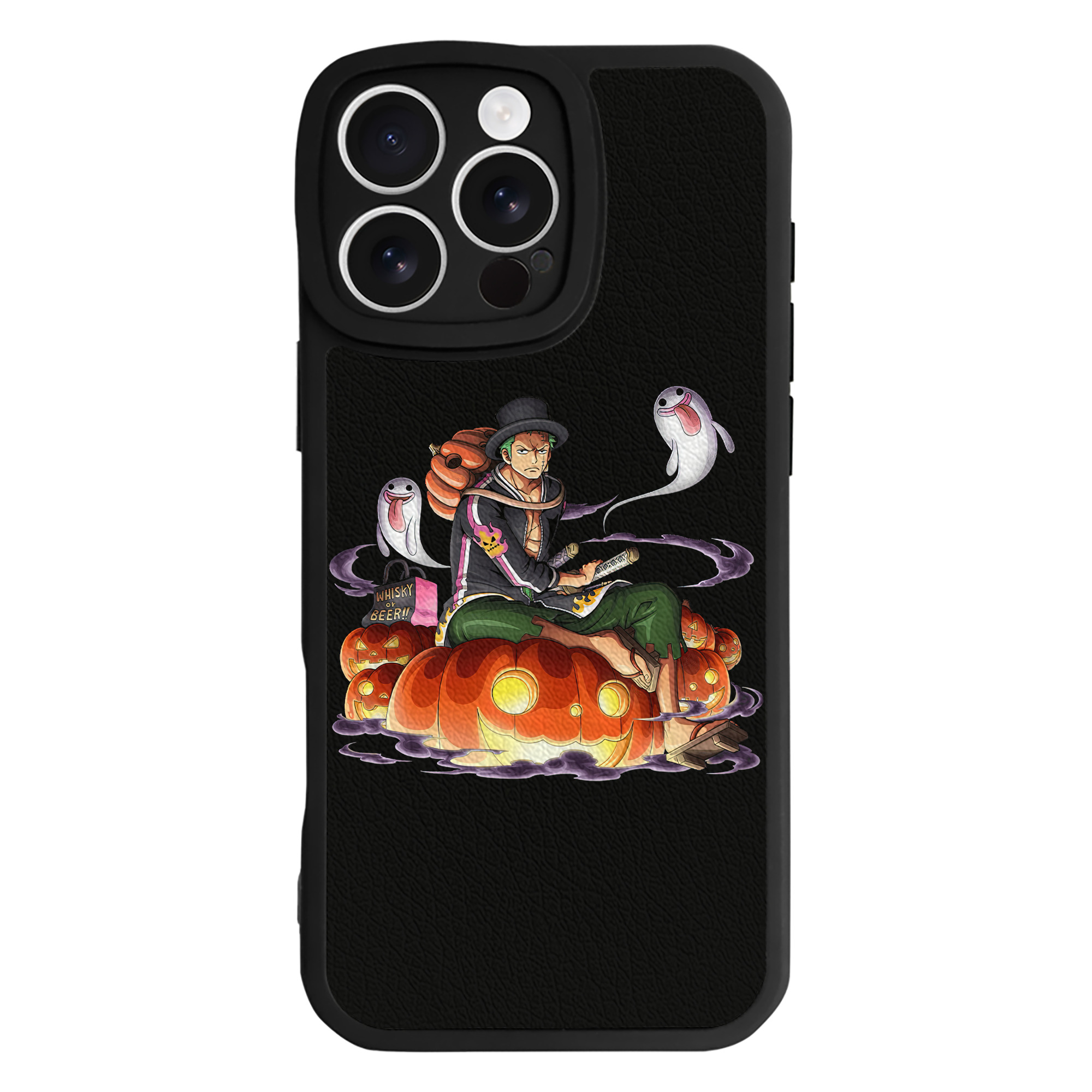 （画像用） ワンピース ロロノア・ゾロ ONE PIECE Roronoa Zoro 【iPhone 16シリーズ対応】シリコンスマホケース（レザー調） 材質：シリコン